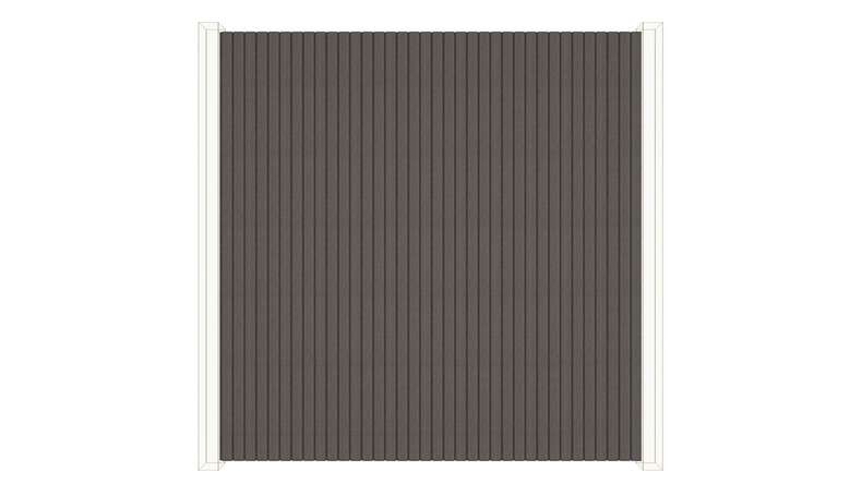 planeo DesignPro - WPC Fassadenverkleidung Dunkelgrau 2900 x 175 mm