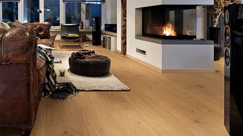 MEISTER Lindura-Holzboden HD 400 - 08936 Eiche lebhaft pure ultramattlackiert 2200 x 205 x 11 mm (500214-2200205-08936)