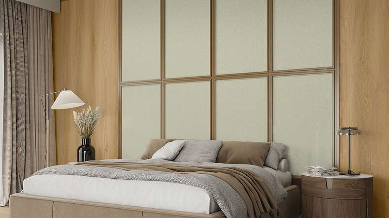 planeo Wandverkleidung SPC - CeraRock Tile Stripes Tweed Sand 120 x 60 cm
