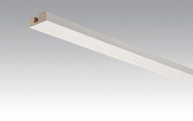 MEISTER Sockelleisten Deckenabschlussleisten Edelstahl DF 063 - 2380 x 40 x 15 mm (200032-2380-00063 - 260023063)