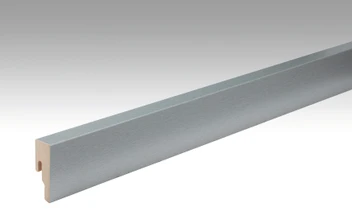MEISTER Sockelleisten Fußleisten Edelstahl DF 063 - 2380 x 50 x 18 mm (200015-2380-00063 - 696323063)
