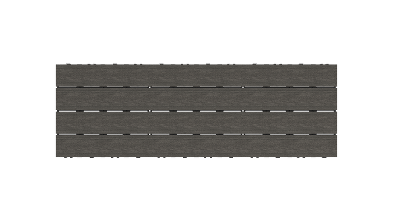 planeo WPC-CoEx-Terrassenfliese Dunkelgrau 90x30 cm
