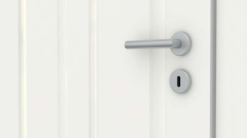 planeo Landhaus-Innentür VELA Casa 4F AR Weißlack 9010 Rundkante | lackiert - 1985 x 610|735|860|985 mm