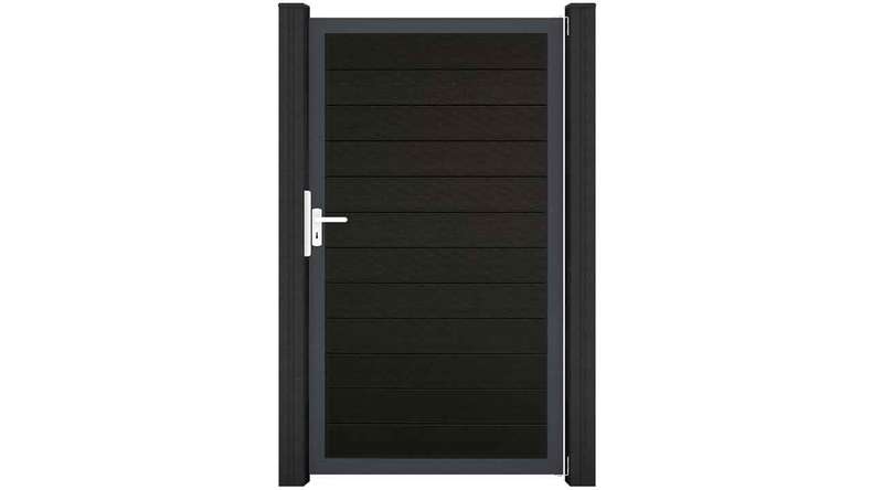 planeo Gardence Strong - BPC-Universaltor Schwarz co-ex mit Anthrazit Alurahmen 150x180x4cm