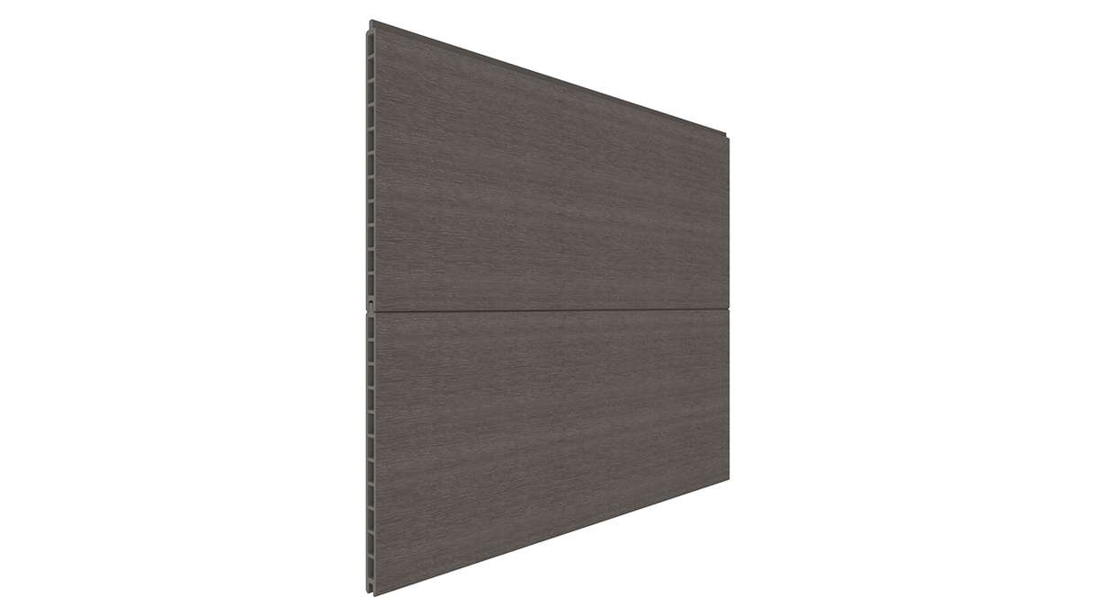 planeo INFINITY XL-Board - WPC CoEx Steckzaun Dunkelgrau 176 x 183 cm