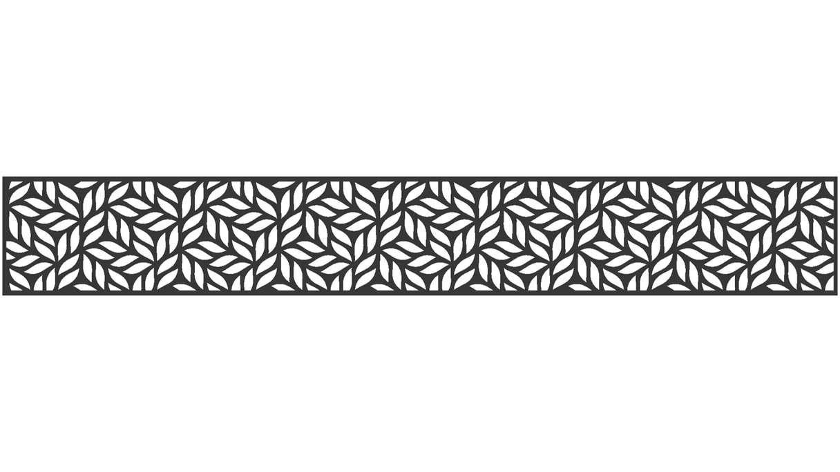 planeo Gardence - Designeinsatz 1800 x 300 x 1.5 mm Anthrazit