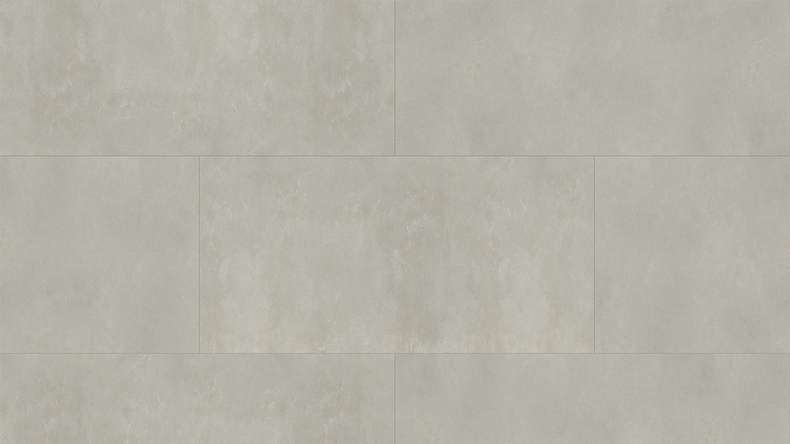 planeo Rigid Klick Vinyl - Light Grey XXL Fliese 1220x610mm | Trittschalldämmung integr. (DF-KF-794-030)