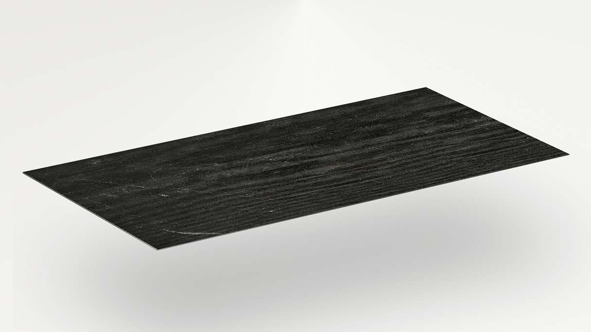 planeo Wandverkleidung SPC - CeraRock Tile Stripes Black Slate 120 x 60 cm
