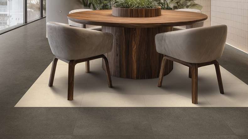 Gerflor Klick Vinyl Rigid - Creation 40 Clic Acoustic Backyard Light Beige | Trittschalldämmung integr. (61321712)