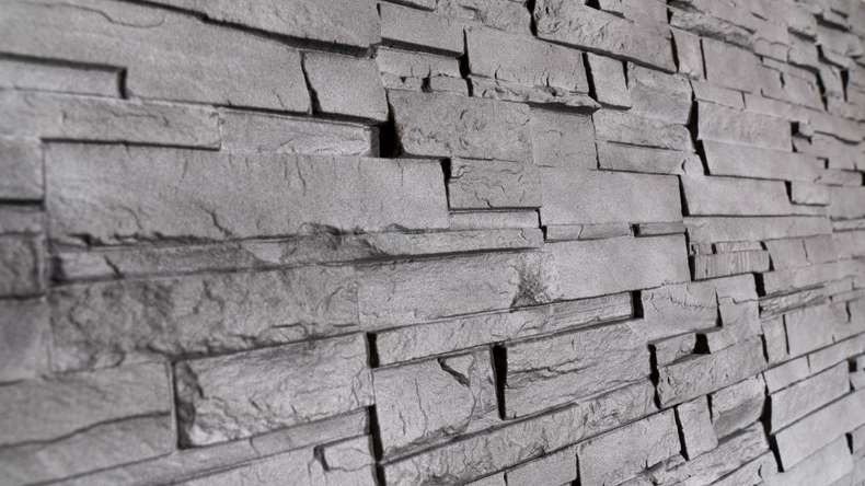 planeo Fassadenplatte Steinoptik - NovikStone DS Anthracite 1054 x 334 mm