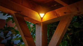 planeo Gartenbeleuchtung 12V - LED-Wandleuchte Tiga Corner - 3.5W 100 Lumen