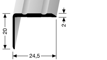 planeo Fertigwinkel gebogen 90° 30 x 30 cm mit 20 mm Höhe