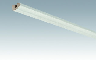 MEISTER Sockelleisten Deckenabschlussleisten Eiche weiß deckend 4069 - 2380 x 38 x 19 mm (200031-2380-04069 - 2601234069)