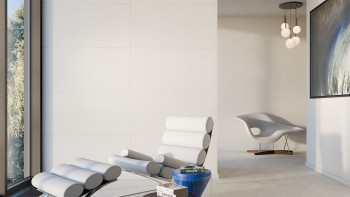 planeo Wandverkleidung SPC - CeraRock Tile Concrete White 120 x 60 cm