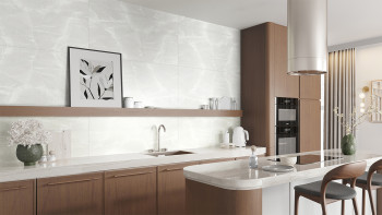 planeo Wandverkleidung SPC - CeraRock Tile Light Grey Marble 120 x 60 cm