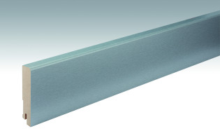 MEISTER Sockelleisten Fußleisten Edelstahl DF 063 - 2380 x 80 x 16 mm (200011-2380-00063 - 698223063)