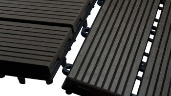planeo WPC-Terrassenfliese anthrazit 30x30 cm - 6 Stk
