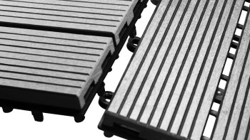 planeo WPC-Terrassenfliese grau 30x30 cm - 6 Stk