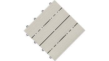 planeo WPC-Terrassenfliese grau 30x30 cm - 6 Stk