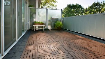 planeo Klickfliese Thermo Esche - 6 Latten geriffelt