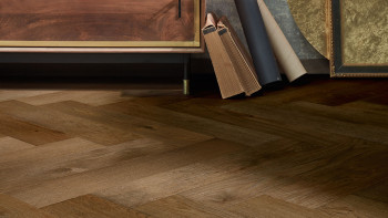 planeo Holzboden - Edelholz Herringbone Eiche Raufoss | Made in Germany (EDP-6298)