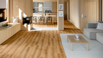 planeo Rigid Klick Vinyl - SolutionX 2in1 BigSize Atelier Oak 1,83m lange XL Diele | Trittschalldämmung integr. (ECF-BS-85)