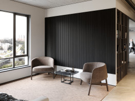 planeo Akustikpaneele ISO - Eiche Schwarz - 2400 x 600 x 21mm