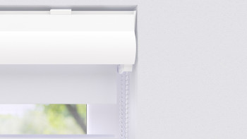 planeo Doppelrollo 28mm VD Kopfprofil - Weiss