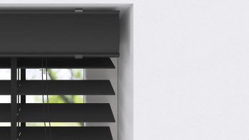 planeo Holz Jalousie - Bambus 50mm Schwarz