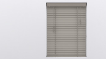 planeo Holz Jalousie - Bambus 50mm Grau