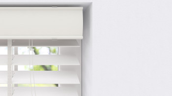 planeo Holz Jalousie - Bambus 50mm Weiss