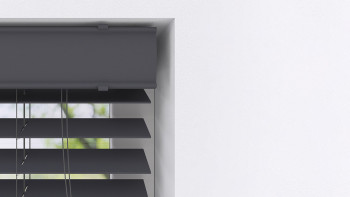 planeo Kunststoff Jalousie - PVC in Holzoptik 50mm Anthrazit