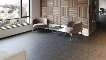 planeo Rigid Klick Vinyl - SolutionX 2in1 Anthrazit | Trittschalldämmung integr. (ECF-0026)