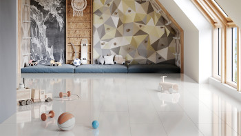 planeo Laminat - STONE 2.0 Weiß V-Fuge High gloss