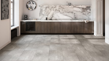 planeo Rigid Klick Vinyl - Ferrovia IXPE XL-Fliese ultramatt | Trittschalldämmung integr. (MF-3011-IXPE)