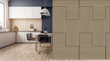 planeo Akustikpaneel - MixWall Timber Solid Flare Oak 52 x 104 cm | Echtholzfurnier (PLMW-00411A)