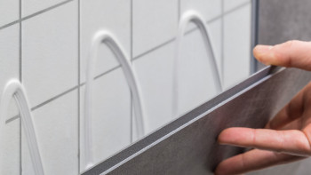 Wandverkleidung Kunststoff - planeo StrongWall - Dark Cement