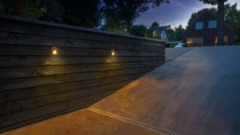 planeo Gartenbeleuchtung 12V - LED-Wandleuchte Kuma Wandleuchte Alu - 6W 294 Lumen