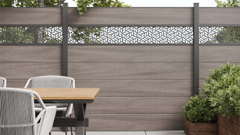 planeo Gardence - Designeinsatz Leafs 179,5x25,5x0,15 cm
