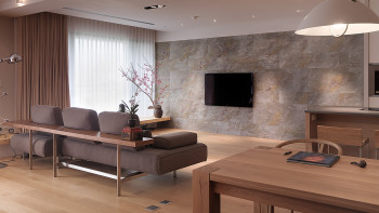 planeo EVOLITH Slate&Stone - Naturstein Wandverkleidung Oxide Wood 1220 x 610 mm