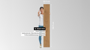 planeo Rigid Klick-Vinyl - Eiche Thessaloniki 1,82m lange XL Diele (P02206U)