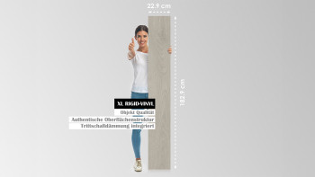 planeo Rigid Klick-Vinyl - Eiche Kavala 1,82m lange XL Diele (P32206U)