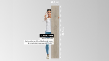 planeo Rigid Klick-Vinyl - Eiche Volos 1,82m lange XL Diele (P62206U)