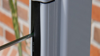 planeo Gardence Flair - Glas-Sichtschutz Hochkant Klarglas 90 x 180 cm