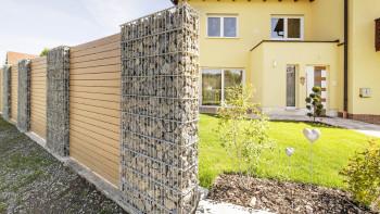 planeo Fassado - WPC Rhombusleiste Fassadenverkleidung Eichenbraun