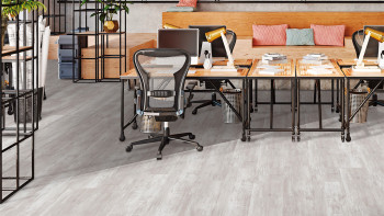 planeo Rigid Klick Vinyl - FlexCore 55 Gletscher Oak White | Trittschalldämmung integr. (plfc-5167FS55)
