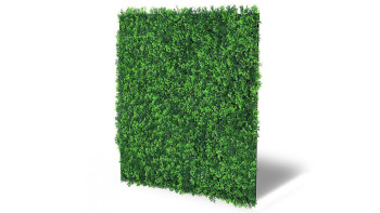 planeo Akustikpaneel - MixWall Leaf Mood Mixed Green Design Grass 52 x 52 cm | Kunstpflanze (PLMW-00121A)