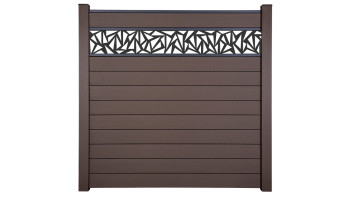 planeo Gardence Strong - BPC-Steckzaun Triangle Terra 180 x 180 cm