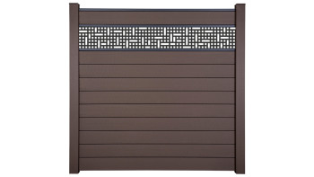 planeo Gardence Strong - BPC-Steckzaun Mesh Terra 180 x 180 cm