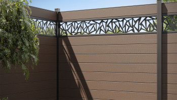 planeo Gardence Strong - BPC-Gartenzaun Quadratisch Terra